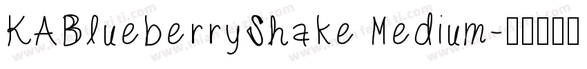 KABlueberryShake Medium字体转换